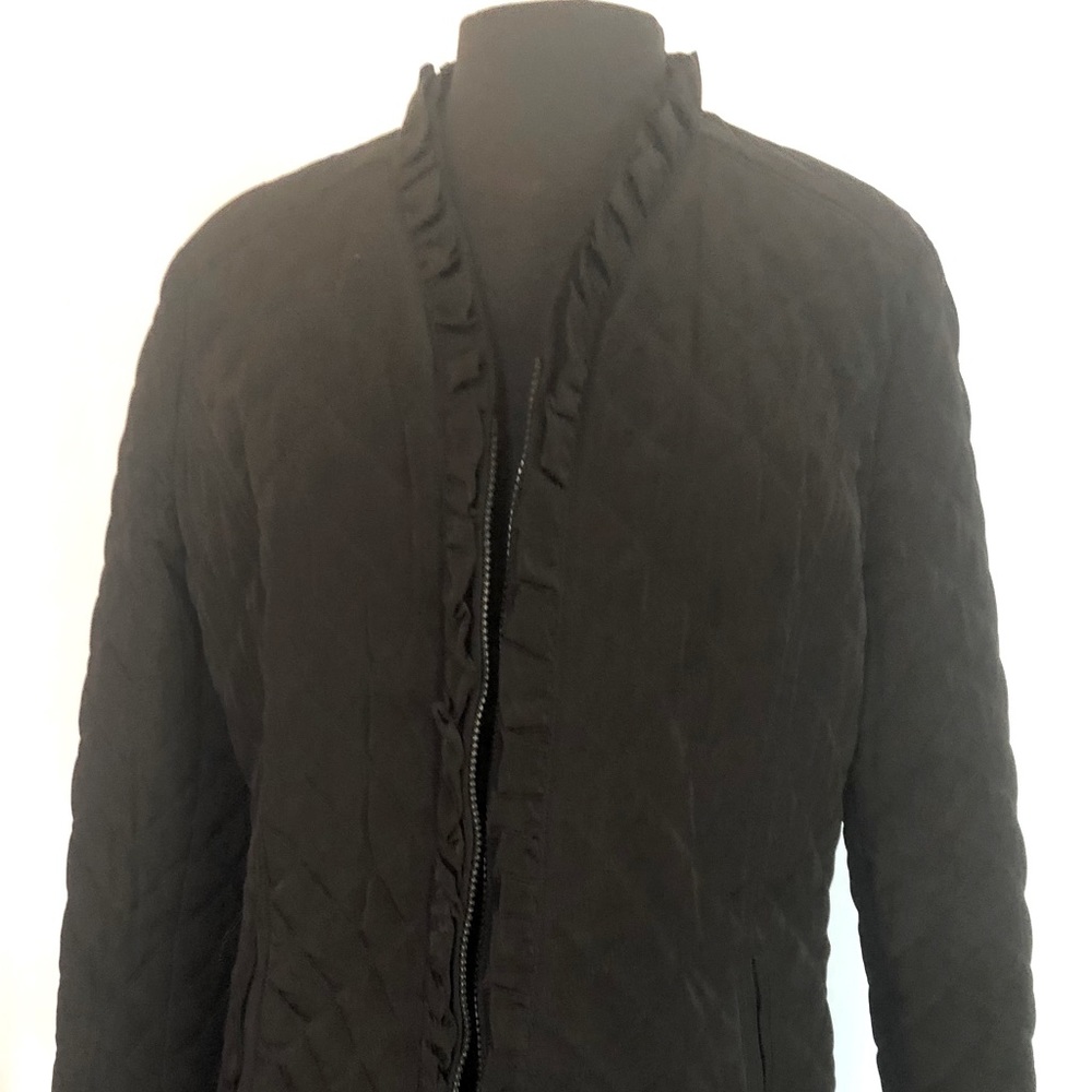 Esprit Quilt Jacket with ruffled edge